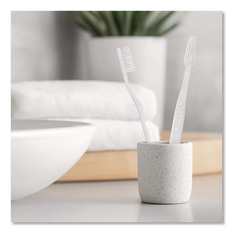 BOARDWALK Toothbrush, White, 144/Carton (BWKTBRUSHSF) thumbnail 4