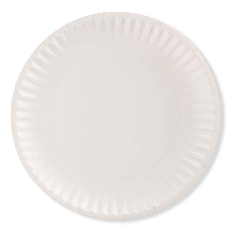 AJM PACKAGING CORP. Paper Plates, 6" dia, White, 1,000/Carton (AJMPP6AJKWH) thumbnail 3