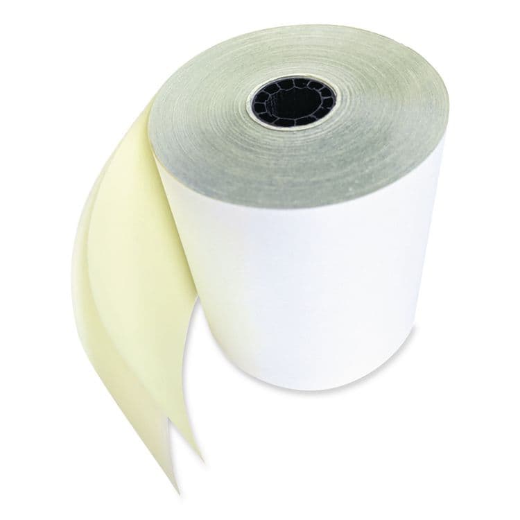 AMERCAREROYAL No Carbon Register Rolls, 3" x 90 ft, White/Yellow, 30/Carton (RPPCR2300) thumbnail 2
