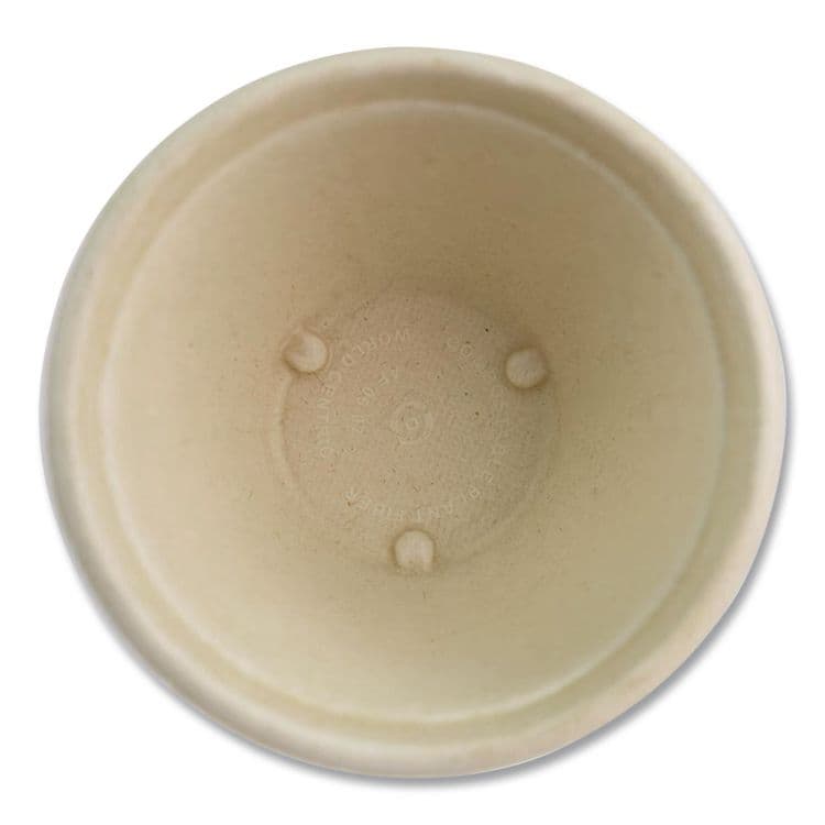 WORLD CENTRIC Fiber Barrel Bowls, 12 oz, 4.5" Diameter x 2.5" h, Natural, Paper, 500/Carton (WORBBSC12NLFP) thumbnail 2