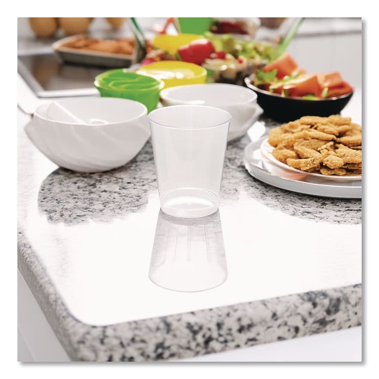 WNA, . Comet Plastic Tumbler, Tall, 7 oz, Clear, 25/Pack, 20 Packs/Carton (WNAT7T) thumbnail 3