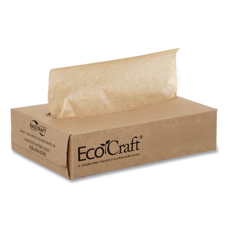 BAGCRAFT EcoCraft Interfolded Soy Wax Deli Sheets, 10 x 10.75, 500 Sheets/Box, 12 Boxes/Carton (BGC016010) thumbnail 3