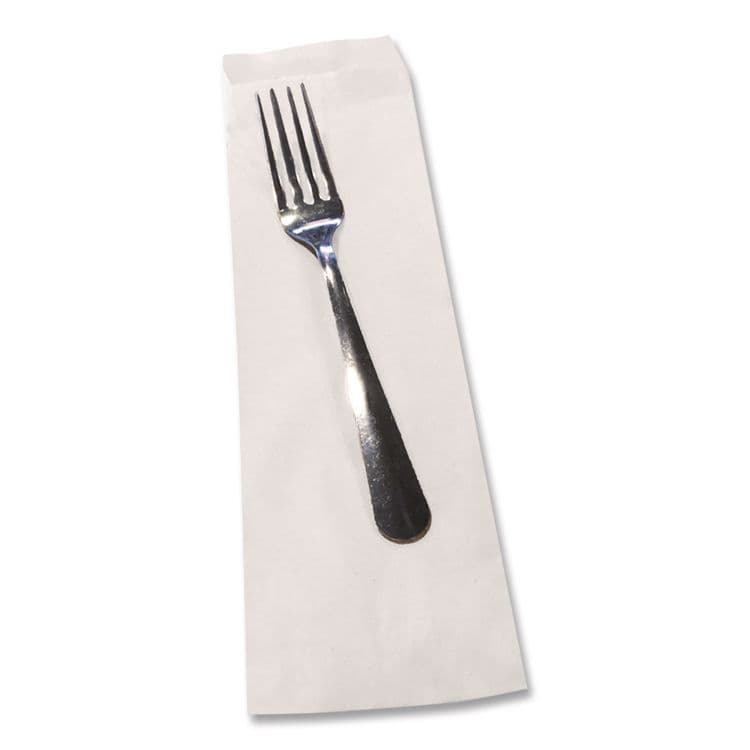 BAGCRAFT Silverware Bags, 2.25" x 10" x 10", Translucent White, 2,000/Carton (BGC300039) thumbnail 4