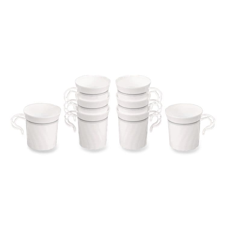WNA, . Classicware Plastic Coffee Mugs, 8 oz, White, 8/Pack, 24 Packs/Carton (WNARSCWM8248W) thumbnail 2