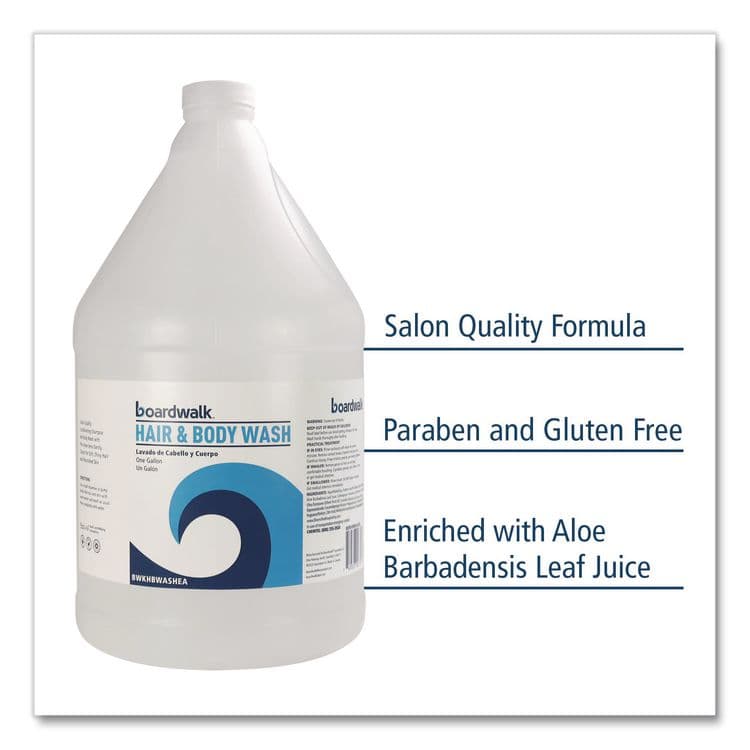 BOARDWALK Hair and Body Wash, Green Tea Lemongrass Scent, 1 gal Bottle (BWKHBWASHEA) thumbnail 4