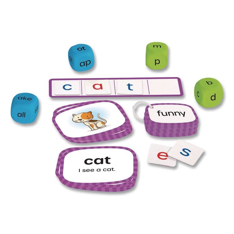 LEARNING RESOURCES Skill Builders! Kindergarten Reading Activity Set, Grades K to 1, 121 Pieces (LRNLER1246) thumbnail 2