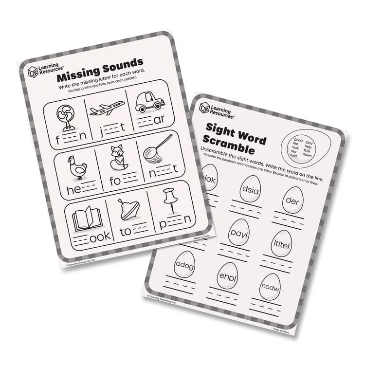 LEARNING RESOURCES Skill Builders! Kindergarten Reading Activity Set, Grades K to 1, 121 Pieces (LRNLER1246) thumbnail 3