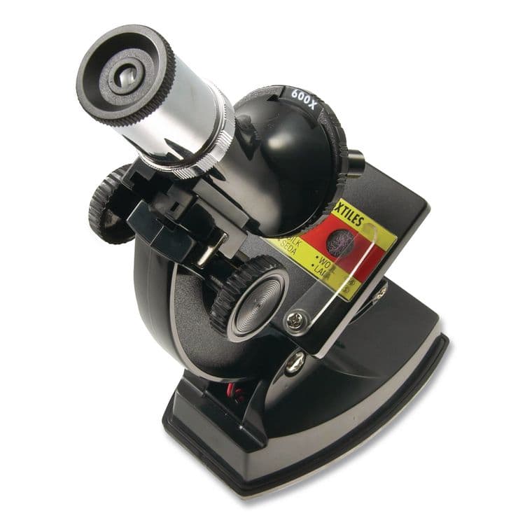 LEARNING RESOURCES Elite Microscope, 100x/300x/600x Magnification, Simple Stage, Mirror Illuminator, Black, 21 Pieces (LRNLER2344) thumbnail 2
