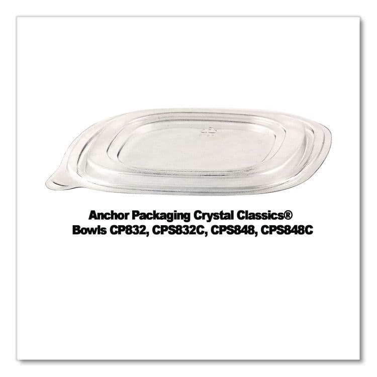 ANCHOR PACKAGING Crystal Classics Lids, 8.13 x 8.13 x 0.34, Clear, Plastic, 150/Carton (ANZ4308115) thumbnail 4