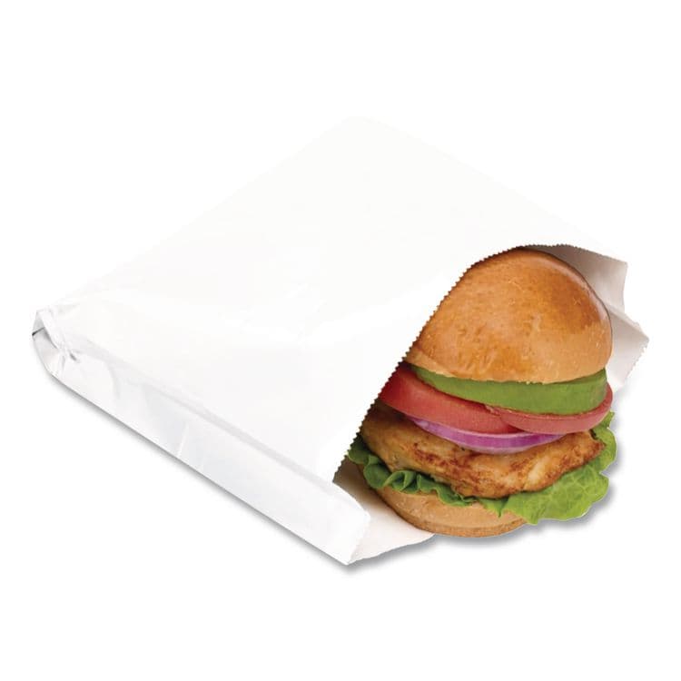 BAGCRAFT ToGo! Foil Insulator Deli and Sandwich Bags, 5.25" x 3.5" x 12", White, 500/Carton (BGC300496) thumbnail 4