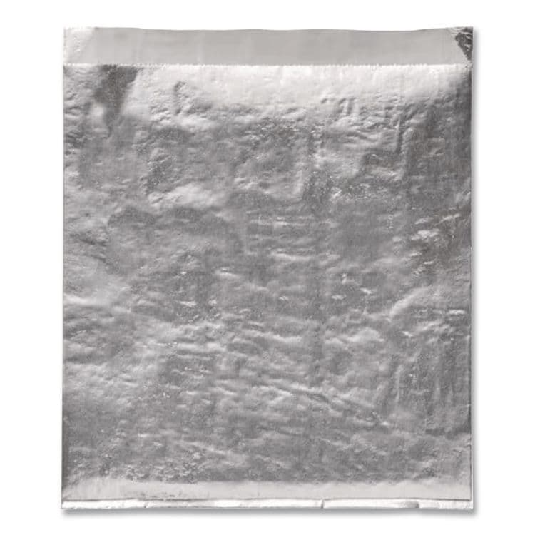 BAGCRAFT Foil Single-Serve Bags, Unlabeled Burger, 6" x 0.75" x 6.5", Silver, 1,000/Carton (BGC300533) thumbnail 2