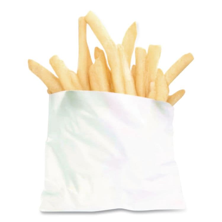 BAGCRAFT French Fry Bags, 4.5" x 2" x 3.5", White, 2,000/Carton (BGC450003) thumbnail 2