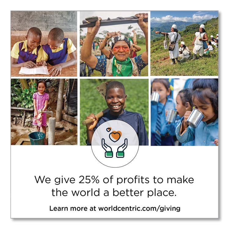 WORLD CENTRIC Cutlery Dispenser, Holds Forks/Knives/Spoons, 10.2 x 8.5 x 21.1, Natural (WORDPBAFKS) thumbnail 4