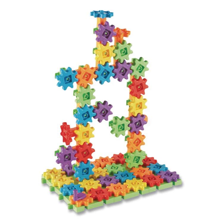 LEARNING RESOURCES Gears! Gears! Gears! Deluxe Building Set, Grades Pre-K to 5, 100 Pieces (LRNLER9162) thumbnail 3