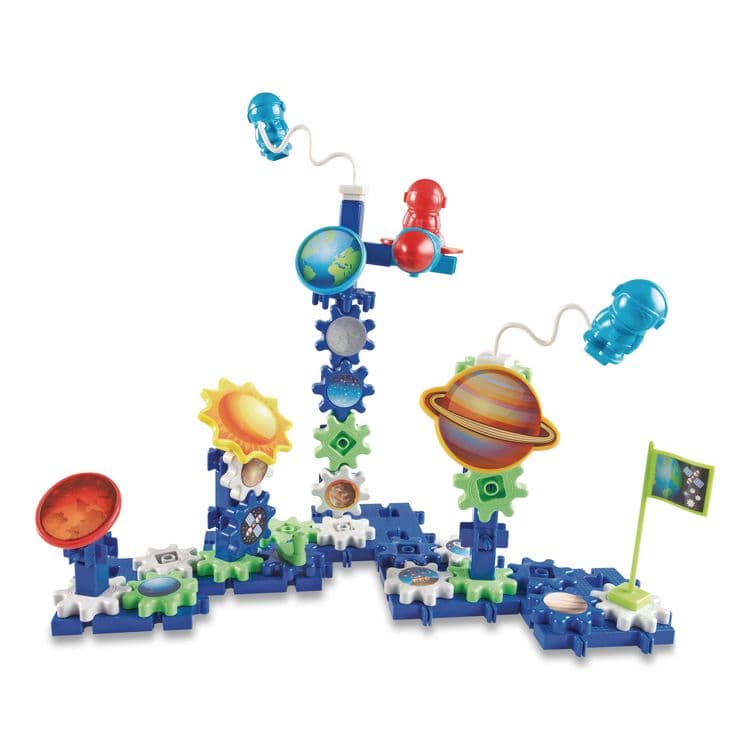 LEARNING RESOURCES Gears! Gears! Gears! Space Explorers Building Set, Grades Pre-K to 5, 77 Pieces (LRNLER9217) thumbnail 3