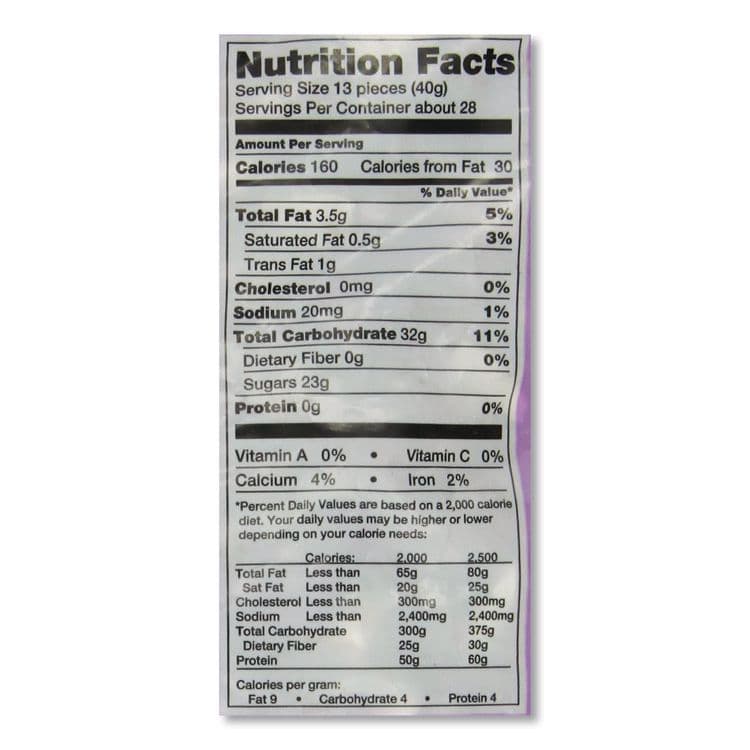 TOOTSIE ROLL INDUSTRIES Frooties, Grape, 38.8 oz Bag, 360 Pieces/Bag (TOO7801) thumbnail 3