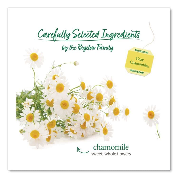 BIGELOW TEA CO. Single Flavor Tea, Cozy Chamomile, 28 Bags/Box (BTC00401) thumbnail 3
