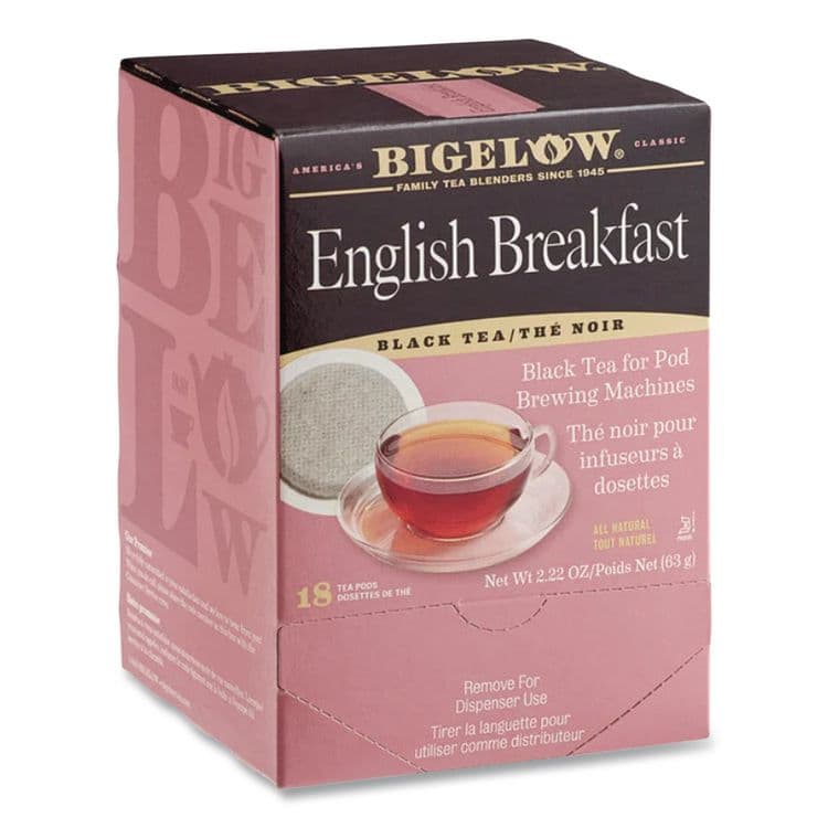 BIGELOW TEA CO. English Breakfast Tea Pods, 1.90 oz, 18/Box (BTC009906) thumbnail 2