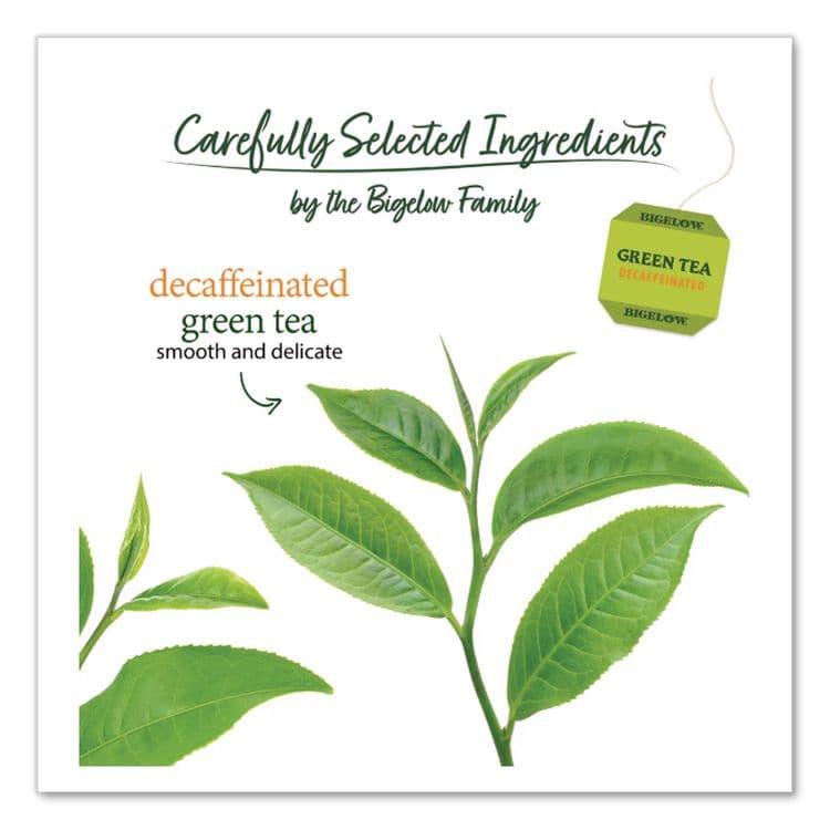 BIGELOW TEA CO. Decaffeinated Green Tea, Green Decaf, 0.34 lbs, 28/Box (BTC10347) thumbnail 3