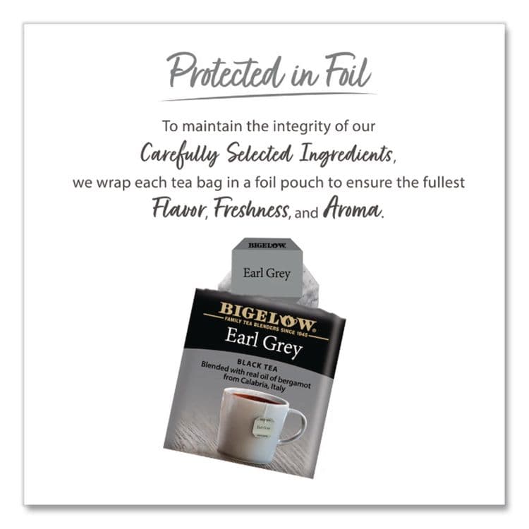 BIGELOW TEA CO. Earl Grey Black Tea, 28/Box (BTC10348) thumbnail 4