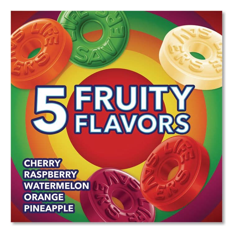 THE WRIGLEY COMPANY Hard Candy, Original Five Flavors, 50 oz Bag (LFS28098) thumbnail 3
