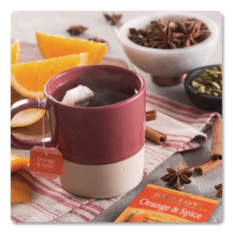BIGELOW TEA CO. Orange and Spice Herbal Tea, 28/Box (BTC10398) thumbnail 2