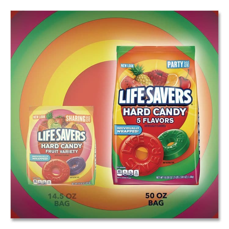 THE WRIGLEY COMPANY Hard Candy, Original Five Flavors, 50 oz Bag (LFS28098) thumbnail 4