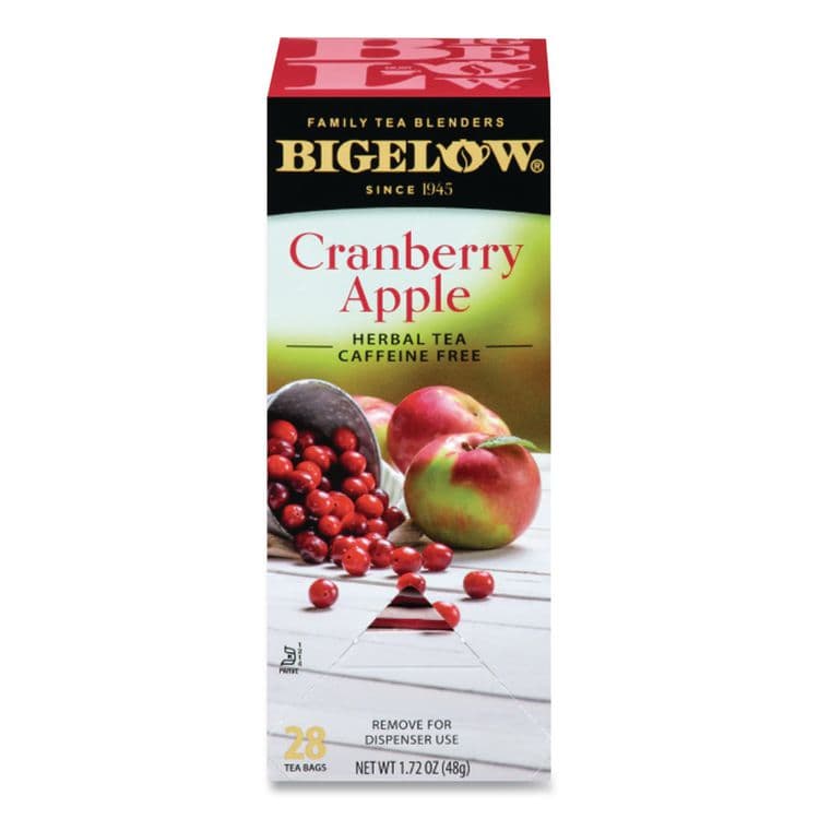 BIGELOW TEA CO. Cranberry Apple Herbal Tea, 28/Box (BTC10400)