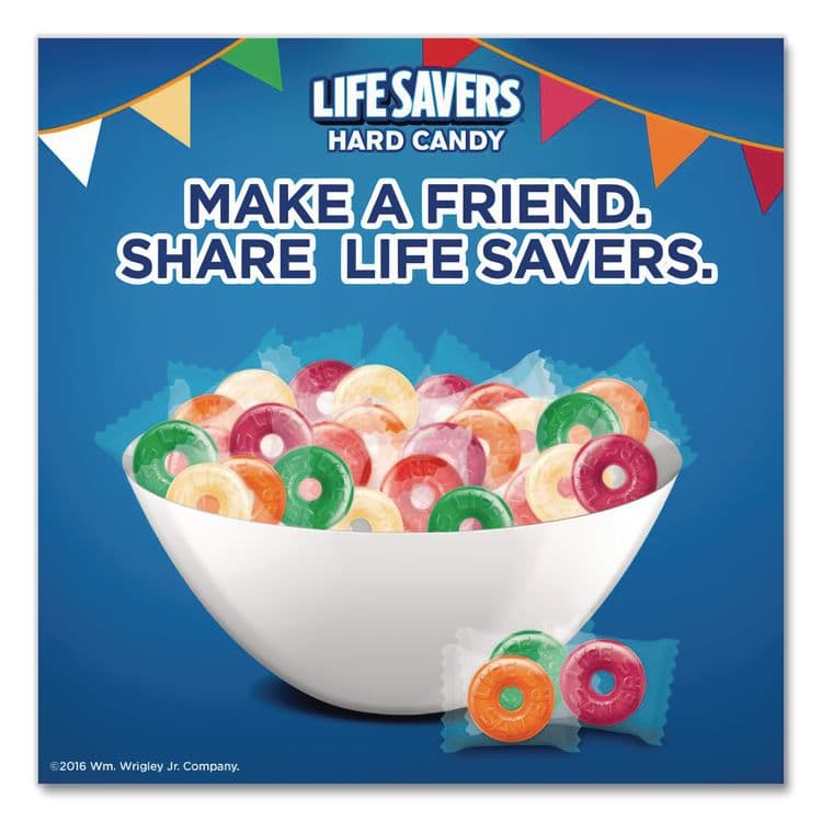 THE WRIGLEY COMPANY Hard Candy, Original Five Flavors, 6.25 oz Bag (LFS88501) thumbnail 4