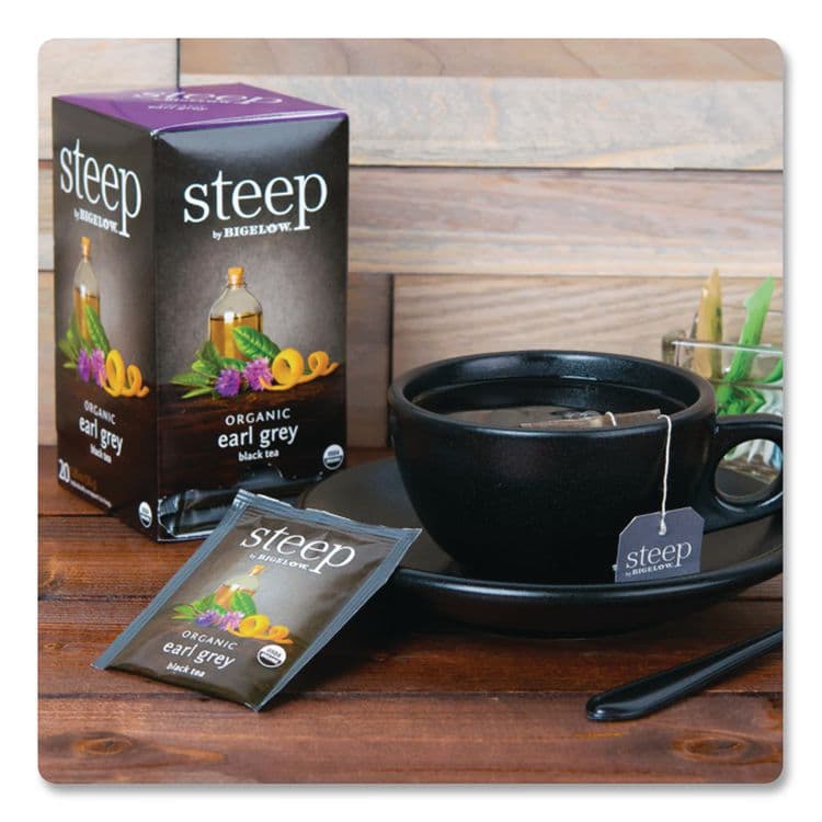 BIGELOW TEA CO. steep Tea, Earl Grey, 1.28 oz Tea Bag, 20/Box (BTC17700) thumbnail 2