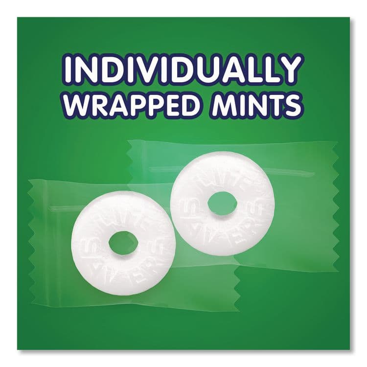 THE WRIGLEY COMPANY Hard Candy Mints, Wint-O-Green, Individually Wrapped, 6.25 oz Bag (LFS88504) thumbnail 3