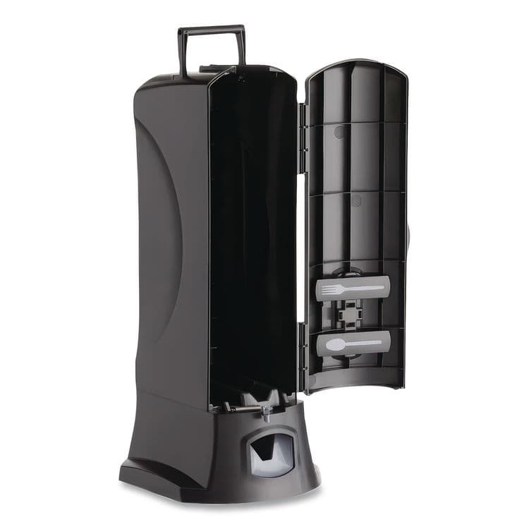 TEAM THREE GROUP Utensil Dispenser, Holds 100 Knives, 10.22 x 12.5 x 23.75, Black (WEG56101100) thumbnail 4