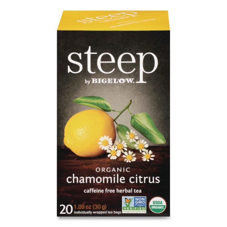 BIGELOW TEA CO. steep Tea, Chamomile Citrus Herbal, 1 oz Tea Bag, 20/Box (BTC17707) thumbnail 2