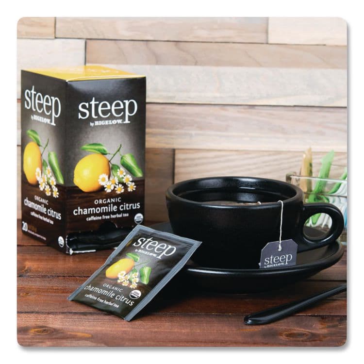BIGELOW TEA CO. steep Tea, Chamomile Citrus Herbal, 1 oz Tea Bag, 20/Box (BTC17707) thumbnail 3