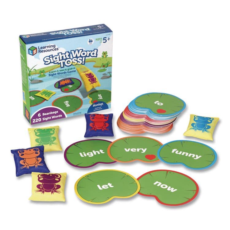 LEARNING RESOURCES Sight Word Toss, 1 to 6 Players, Grades 1 to 3, 220 Pieces (LRNLER4698) thumbnail 2