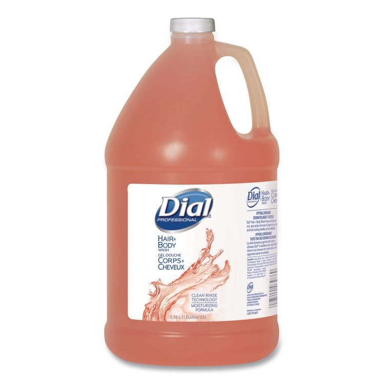 DIAL PROFESSIONAL Hair + Body Wash, Neutral Scent, 1 gal, 4/Carton (DIA03986) thumbnail 2