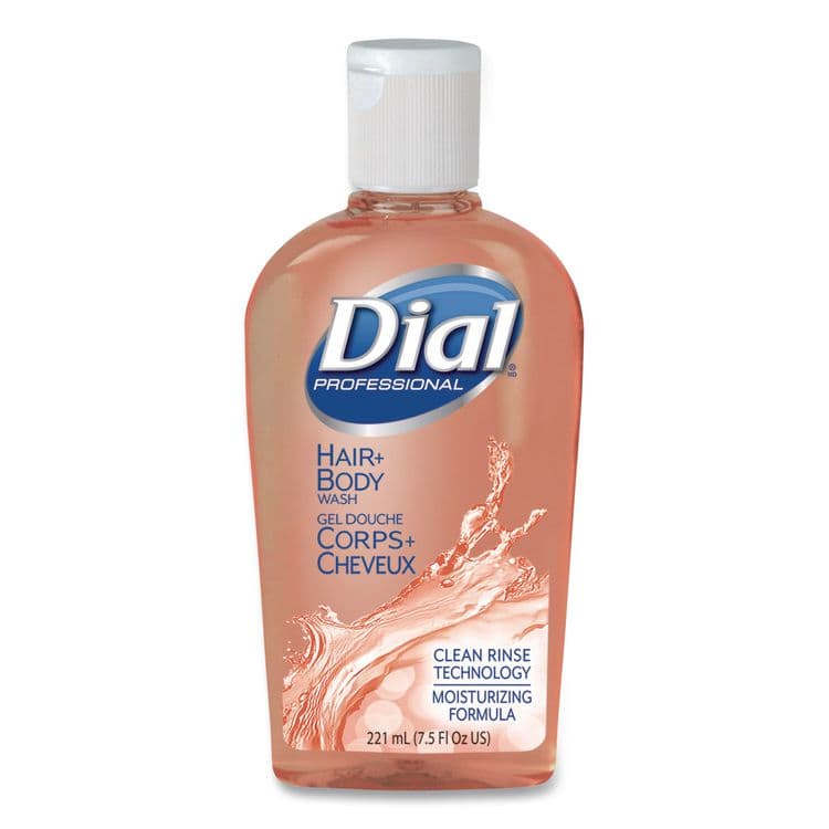 DIAL PROFESSIONAL Hair + Body Wash, Neutral Scent, 7.5 oz, 24/Carton (DIA04014) thumbnail 2