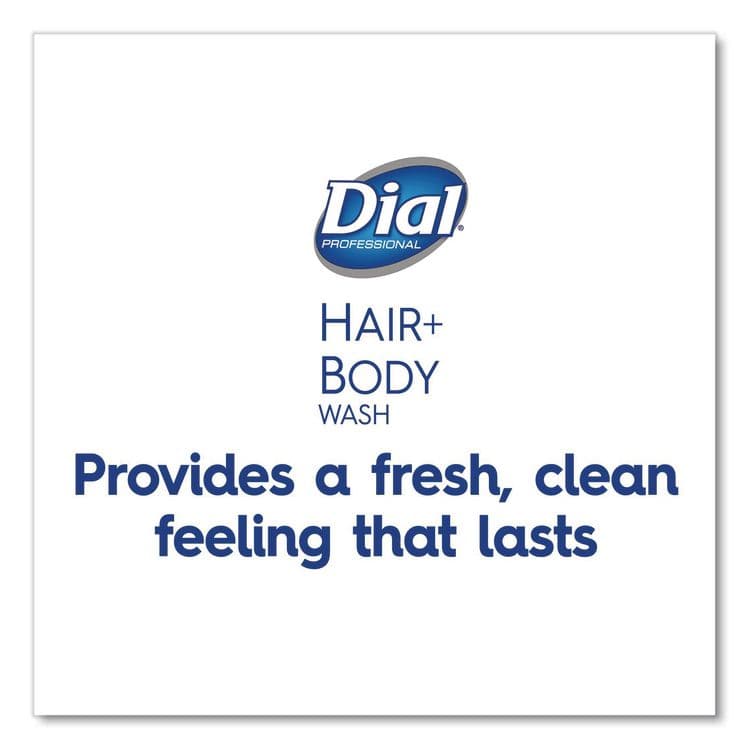 DIAL PROFESSIONAL Hair + Body Wash, Neutral Scent, 7.5 oz, 24/Carton (DIA04014) thumbnail 3