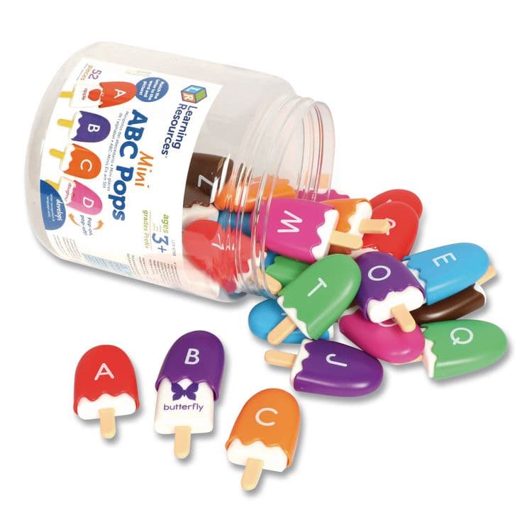LEARNING RESOURCES Mini ABC Pops, Pre-K to K, 52 Pieces (LRNLER6799) thumbnail 3
