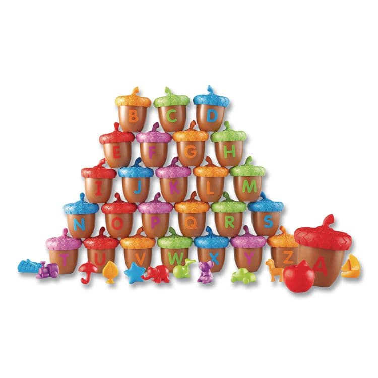 LEARNING RESOURCES Alphabet Acorns Activity Set, Pre-K to K, 78 Pieces (LRNLER6802) thumbnail 2