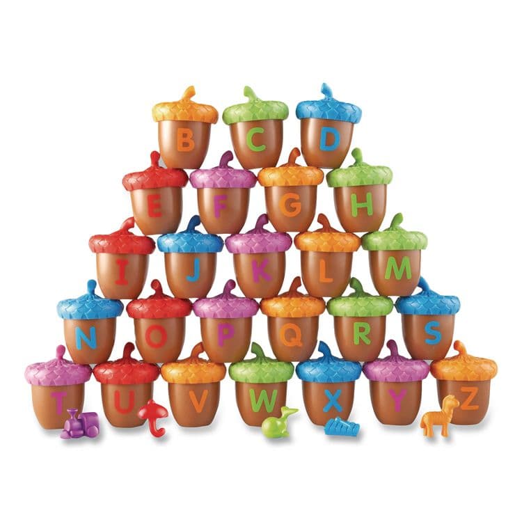 LEARNING RESOURCES Alphabet Acorns Activity Set, Pre-K to K, 78 Pieces (LRNLER6802) thumbnail 3