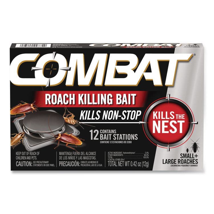 DIAL PROFESSIONAL Roach Bait Insecticide, for Small and Large Roaches, 0.42 oz, 12 Bait Stations (DIA05701EA)