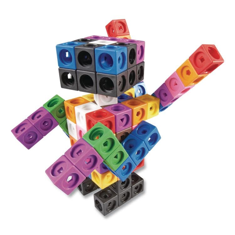 LEARNING RESOURCES MathLink Cubes Big Builders, Grades 1 to 4, 200 Pieces (LRNLER9291) thumbnail 4
