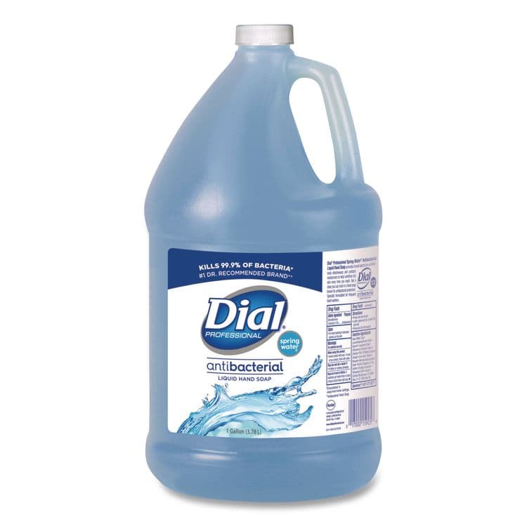 DIAL PROFESSIONAL Antibacterial Liquid Hand Soap, Spring Water Scent, 1 gal (DIA15926EA)