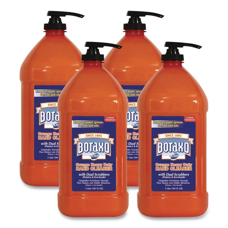 DIAL PROFESSIONAL Orange Heavy Duty Hand Cleaner, Citrus Scent, 3 L, 4/Carton (DIA06058CT)