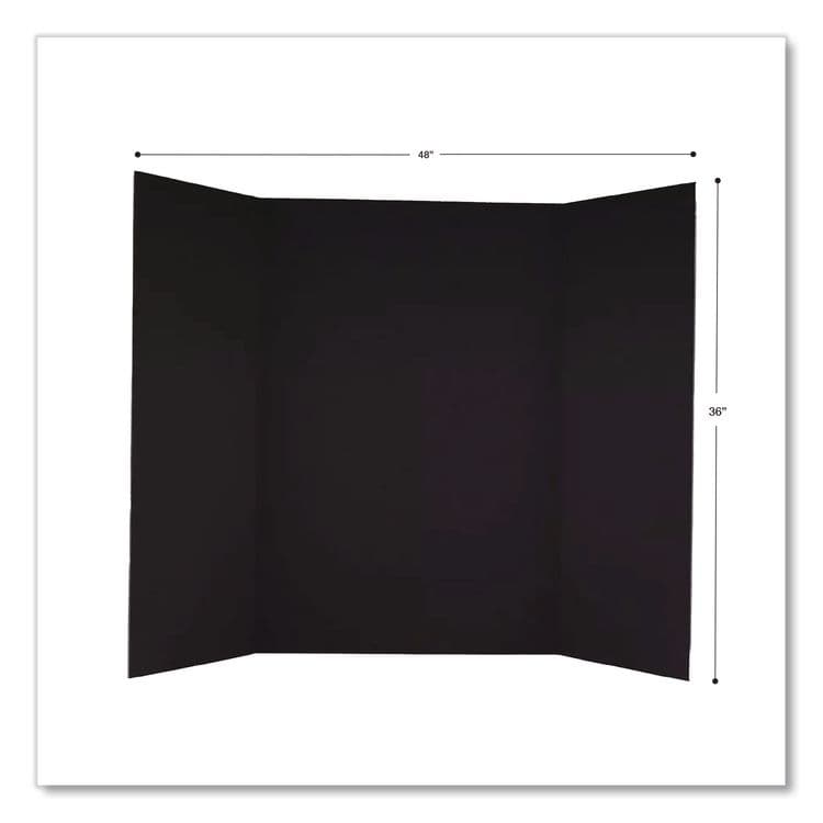 CHAGRINOVATIONS Trifold Display Boards, 36 x 48, Black (CH7FI68209FSC) thumbnail 2