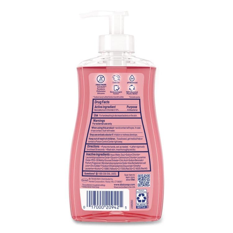 DIAL PROFESSIONAL Antibacterial Liquid Hand Soap, Pomegranate Tangerine Scent, 11 oz, 12/Carton (DIA20943) thumbnail 4