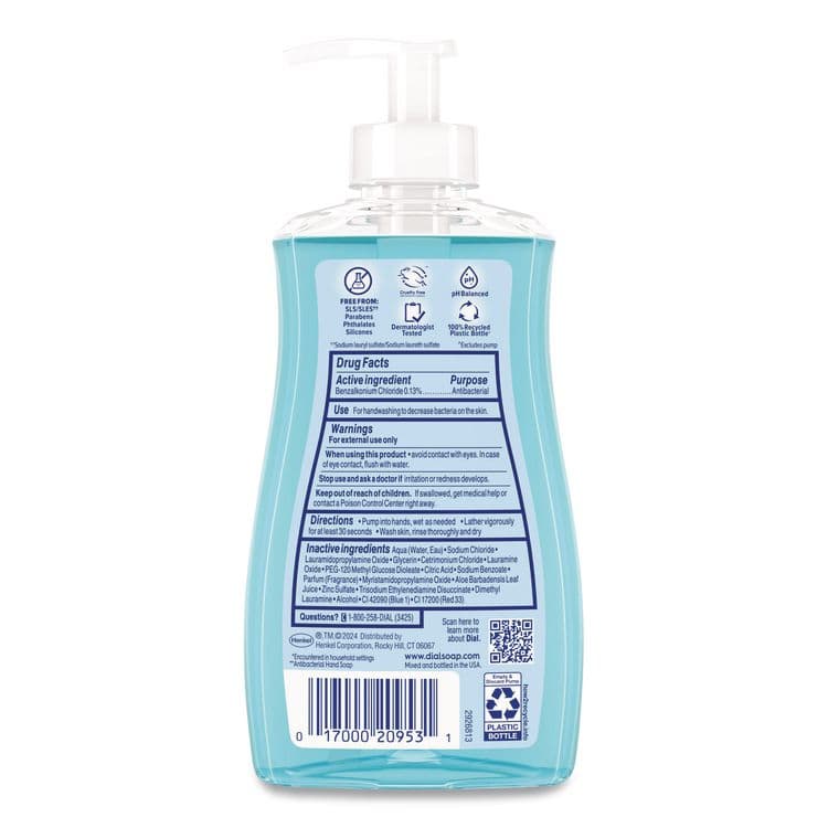 DIAL PROFESSIONAL Antibacterial Liquid Hand Soap, Spring Water Scent, 11 oz, 12/Carton (DIA20952) thumbnail 2