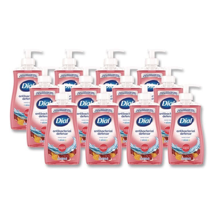 DIAL PROFESSIONAL Antibacterial Liquid Hand Soap, Pomegranate Tangerine Scent, 11 oz, 12/Carton (DIA20943)