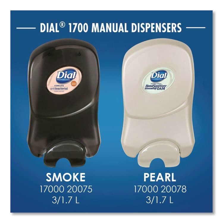 DIAL PROFESSIONAL Dial 1700 Manual Dispenser, 1.7 L, 12.66 x 7.07 x 3.95, Pearl, 3/Carton (DIA20078) thumbnail 2